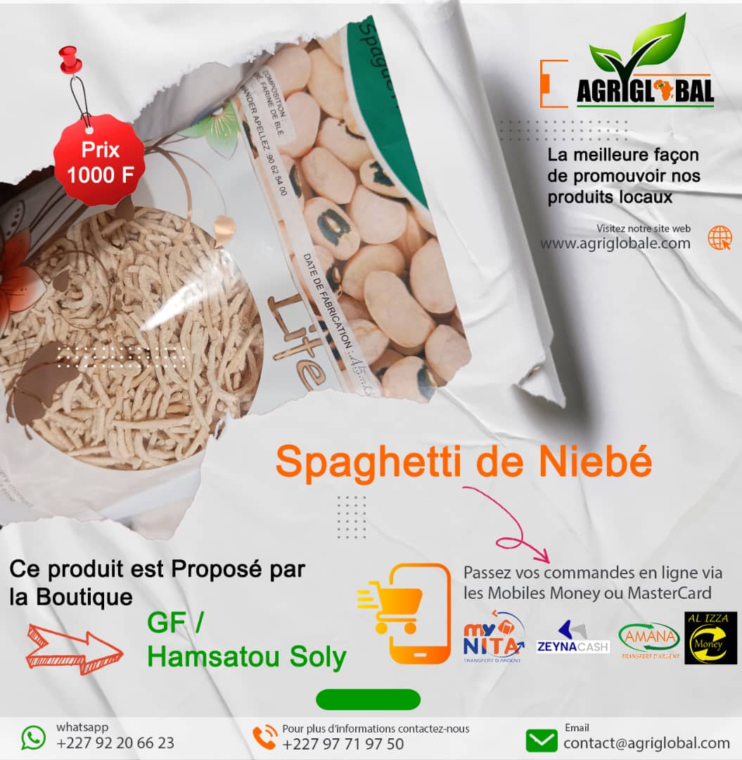 spaghetti de Niebé - Produit laitiers